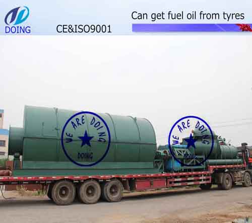 Waste tire pyrolysis plant