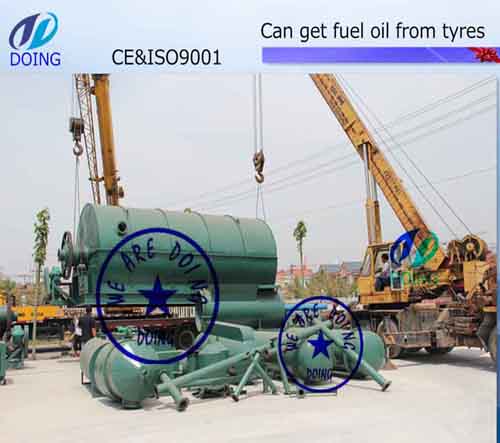 Tyre pyrolysis plant