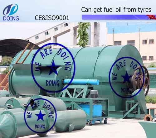 Tyre pyrolysis plant