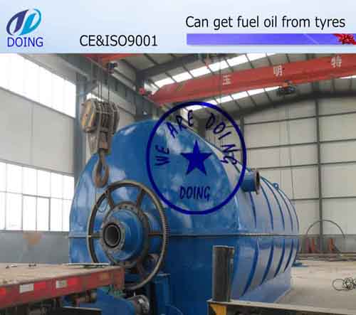 Tyre pyrolysis plant