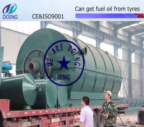 Tyre pyrolysis plant