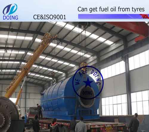 Waste tyre pyrolysis plant