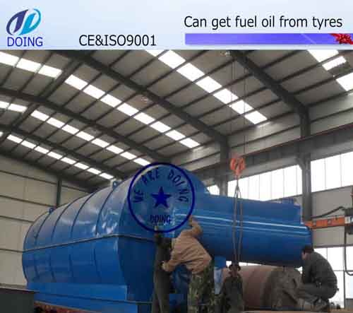 Tyre pyrolysis plant