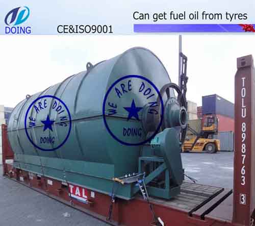 Tyre pyrolysis plant