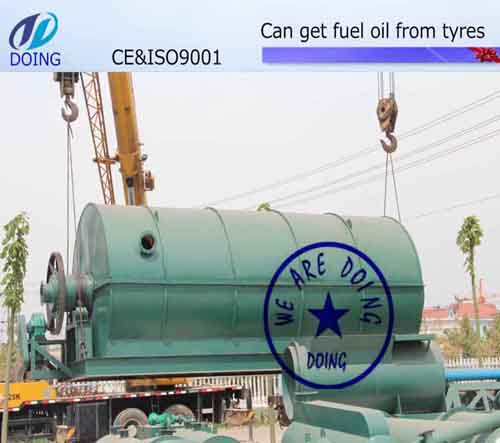 Waste plastic pyrolysis plant DY-1-6 Waste plastic pyrolysis plant DY-1-6
