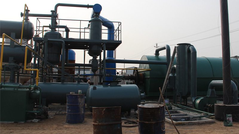 Used tyre pyrolysis plant