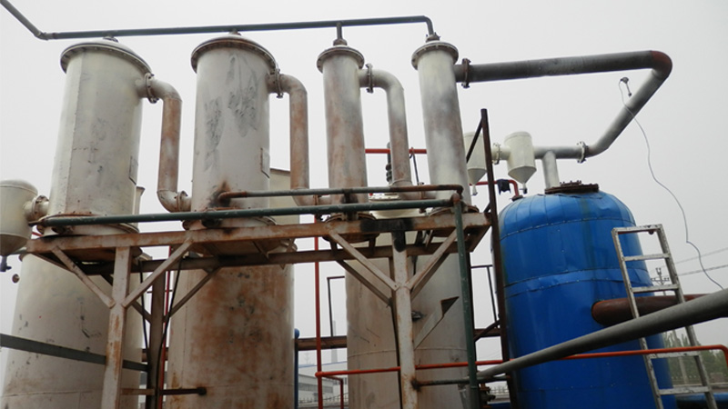 Waste oil distillation plant