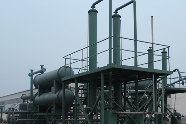 Waste tyre oil plant