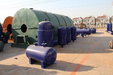 Tyre pyrolysis plant