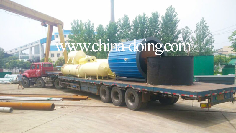 Waste oil to diesel distillation plant delivery to Palestine