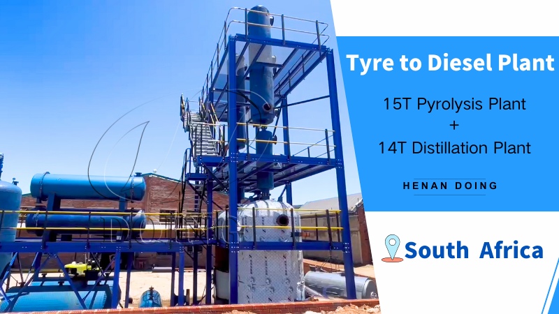 Tyre oil pyrolysis distillation plant was put into operation in South Africa