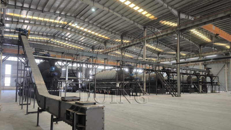 Installation of 75TPD Semi-Continuous Waste Plastic pyrolysis equipment in China