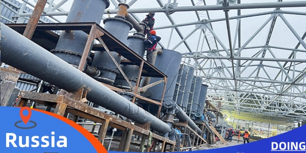 50Ton Fully Automatic Rubber Tyre Pyrolysis Equipment in Russia Operation Video