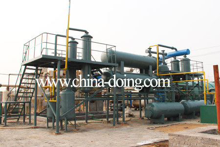 waste oil to diesel distillation plant