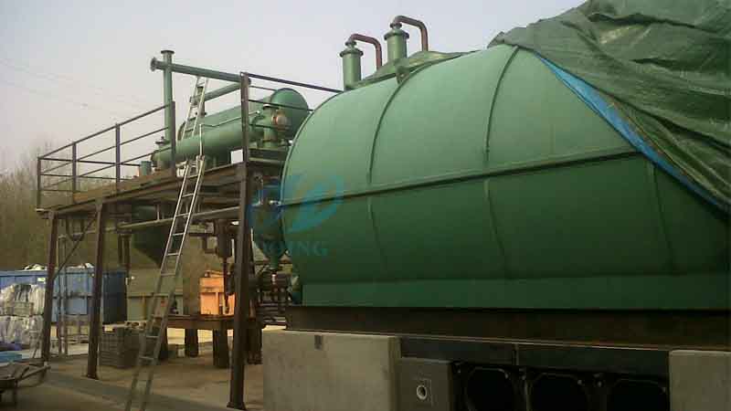 plastic to oil plant