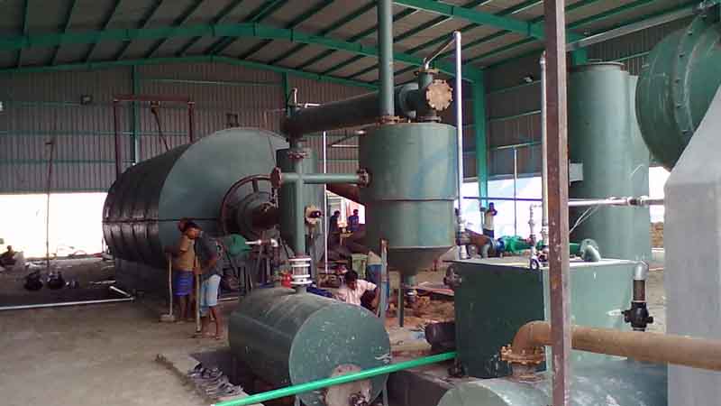 tyre pyrolysis plant