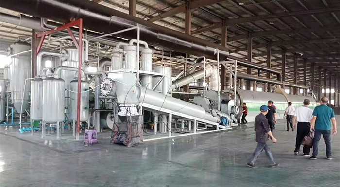 continuous waste tire pyrolysis plant