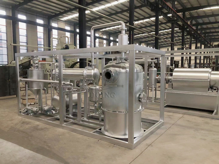 small pyrolysis oil to diesel distillation plant