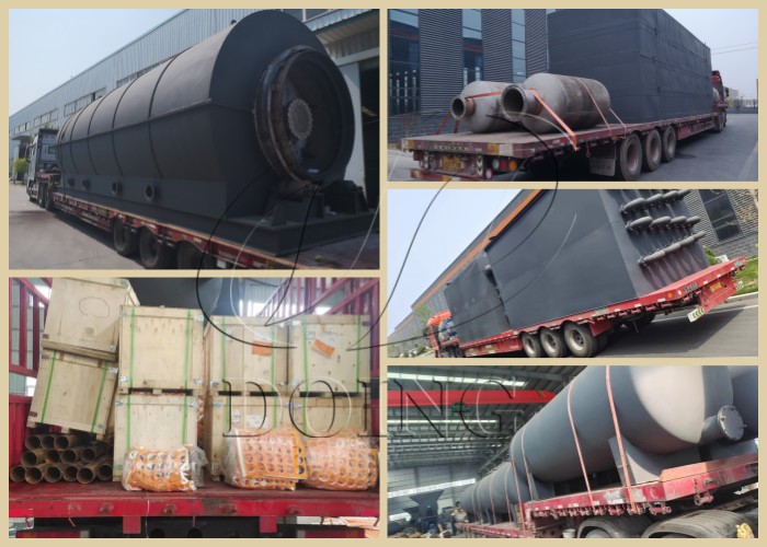 Delivery pictures of oil sludge pyrolysis machine