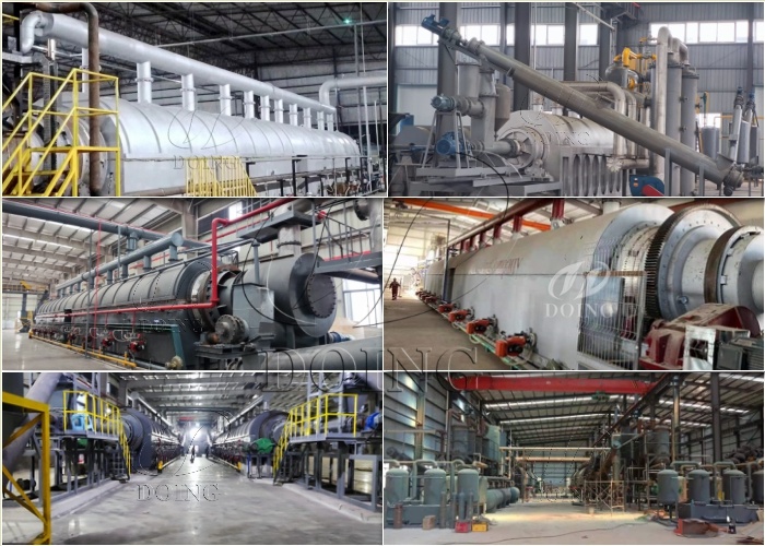 Some projects of DOING continuous pyrolysis plants