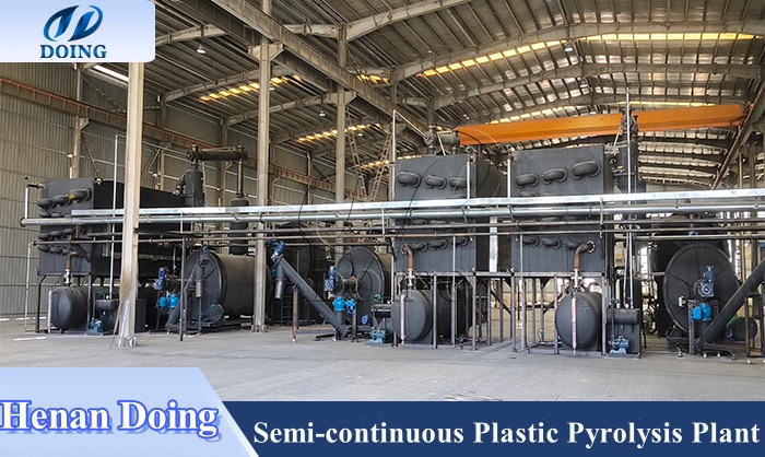 semi-continuous plastic pyrolysis equipment