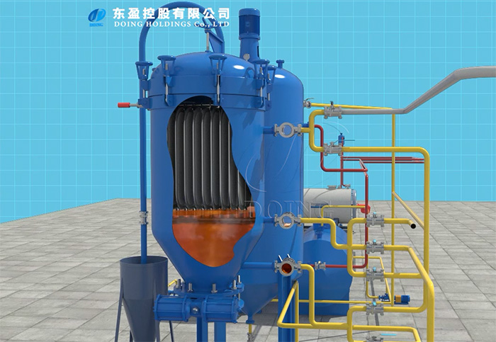 Further purification system of DOING waste oil distillation machine Further purification system of DOING waste oil distillation machine