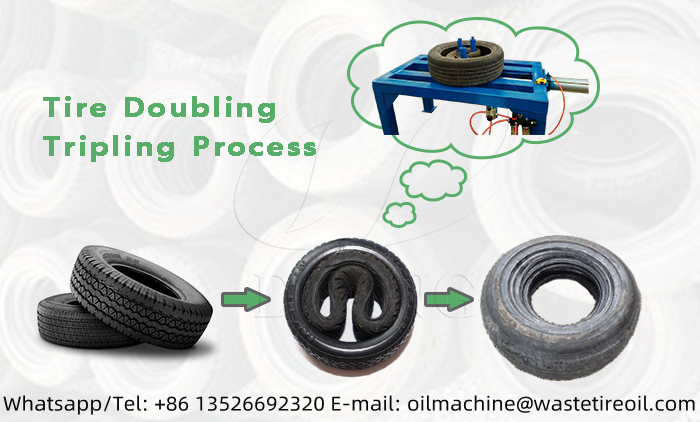 DOING waste tire doubling tripling machine for sale DOING waste tire doubling tripling machine for sale