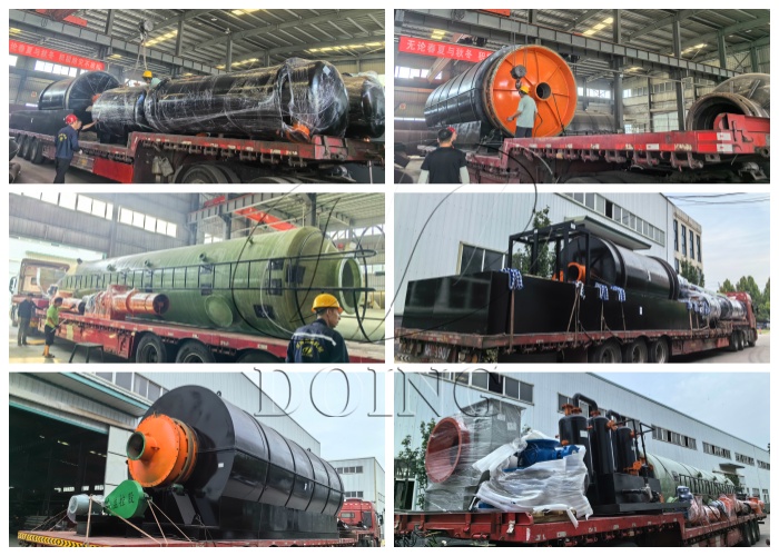 Ship pictures of plastic to fuel oil pyrolysis plant to Vietnam Ship pictures of plastic to fuel oil pyrolysis plant to Vietnam