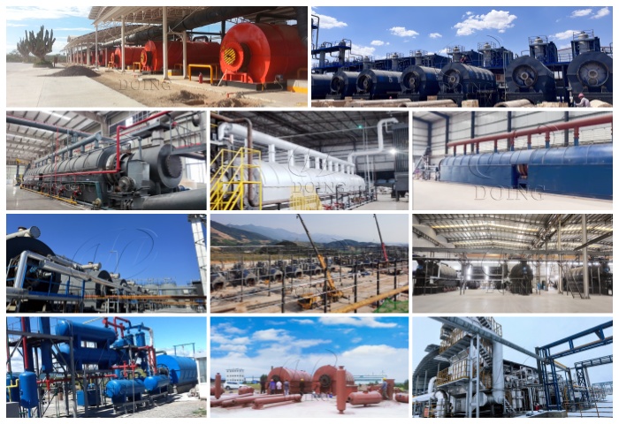 Projects display of DOING pyrolysis plants Projects display of DOING pyrolysis plants