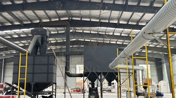 Carbon black wind transport system of plastic pyrolysis equipment Carbon black wind transport system of plastic pyrolysis equipment