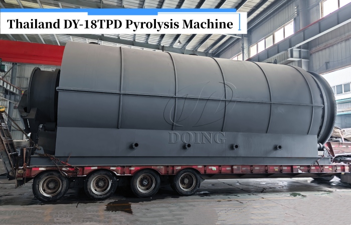 Tire pyrolysis machine in Thailand
